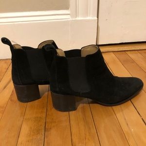 Everlane The Heel Boot Black Suede